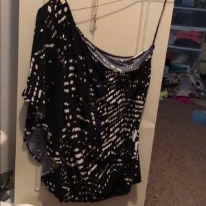 Express one shoulder top